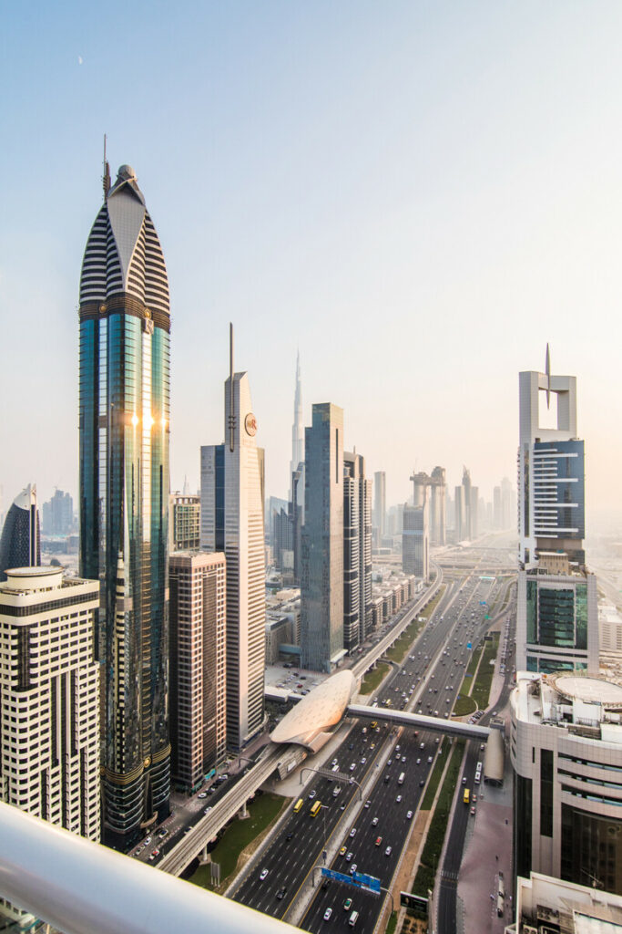 Dubai residential tower exterior